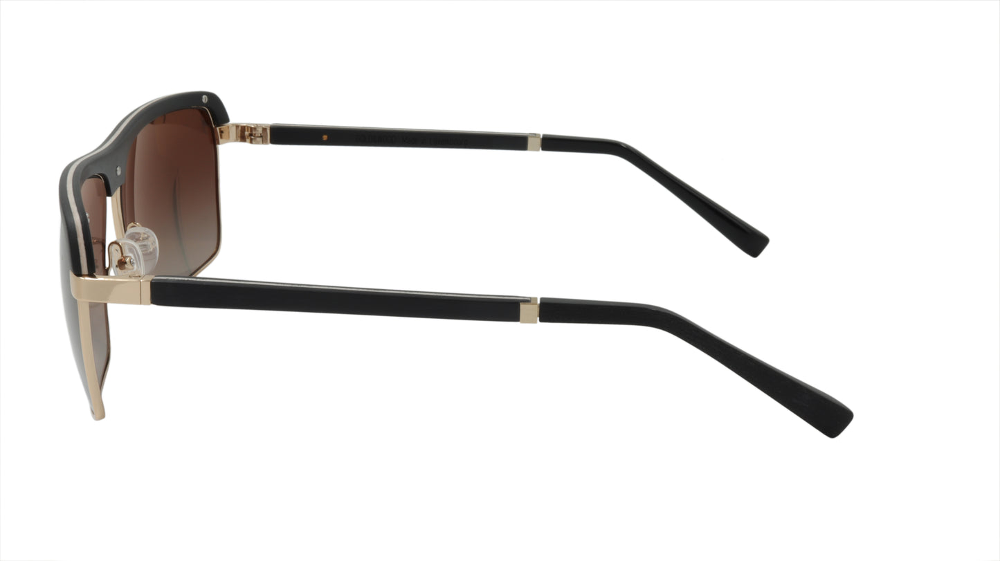 GOLD & WOOD Sunglasses Combines Wood and Metal with Gold Accents