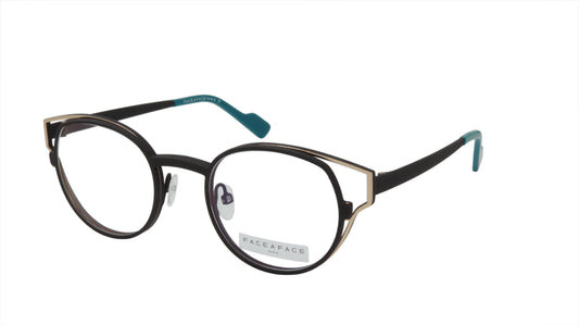 Face A Face Eyeglasses with Double Metal Frame