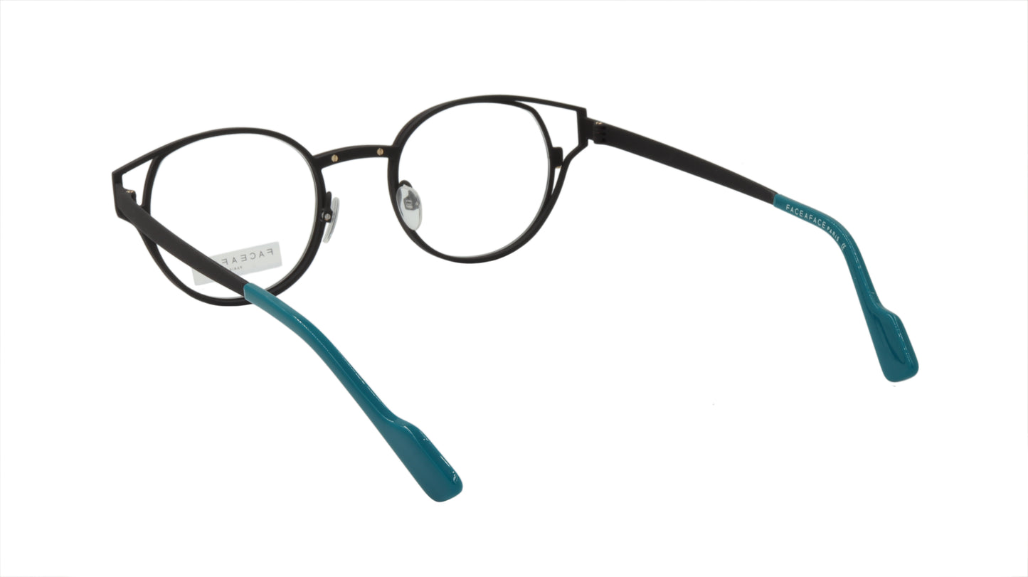 Face A Face Eyeglasses with Double Metal Frame