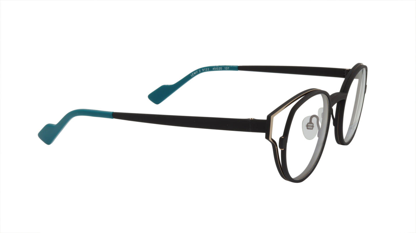 Face A Face Eyeglasses with Double Metal Frame