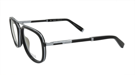 ZILLI Eyeglasses Frame Titanium Acetate Leather France Made ZI 60038 C02