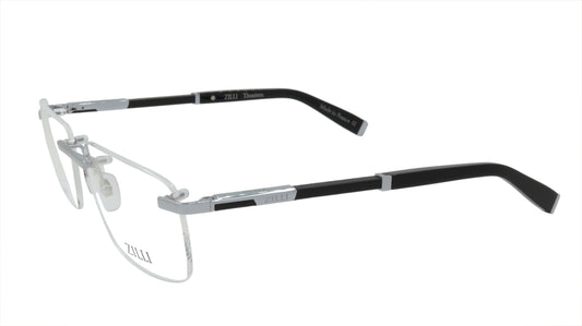 ZILLI Eyeglasses Frame Titanium Acetate Leather France Made ZI 60040 C02