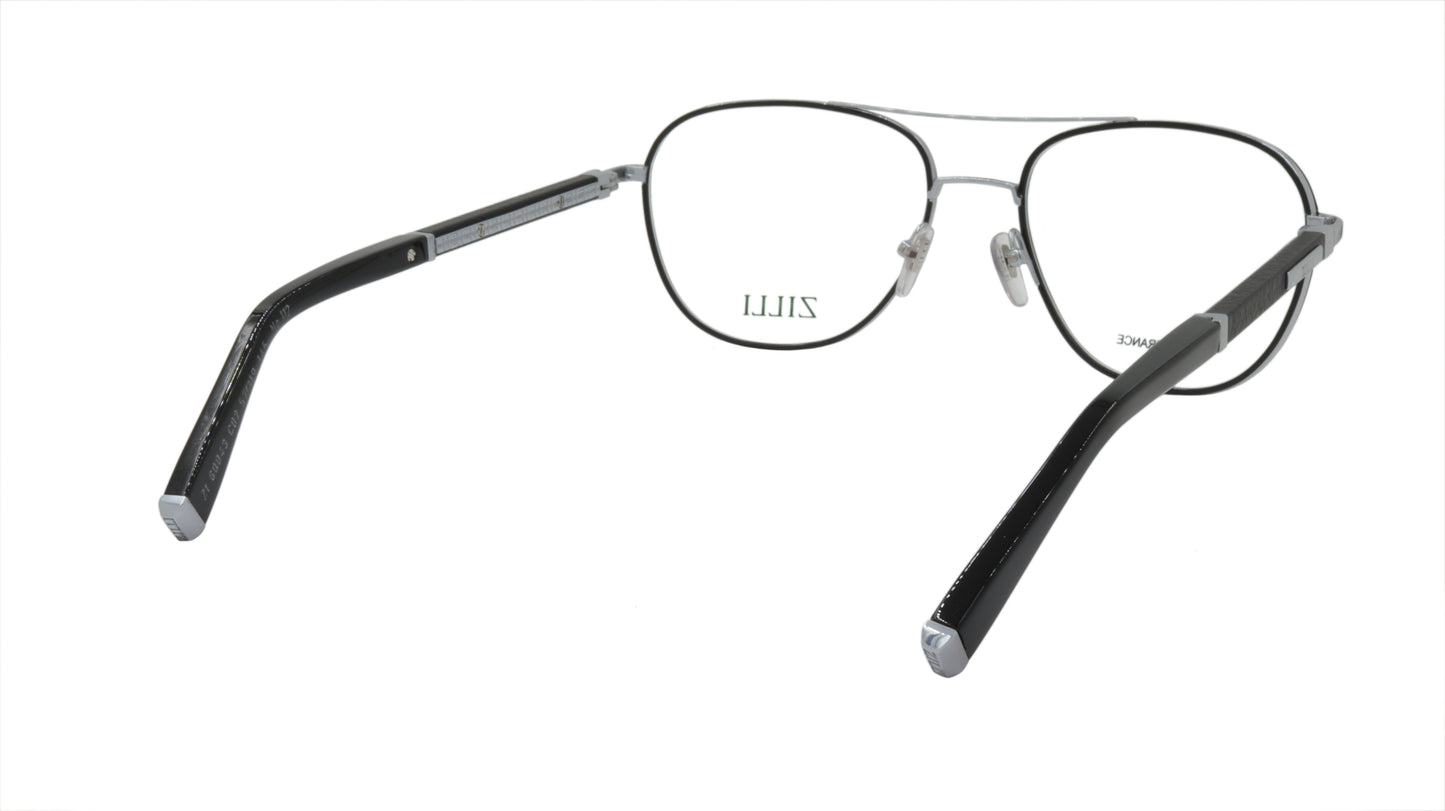 ZILLI Eyeglasses Frame Titanium Acetate Leather France Made ZI 60043 C02