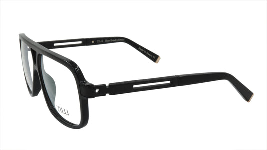 ZILLI Eyeglasses Frame Titanium Acetate Black France Made ZI 60019 C04