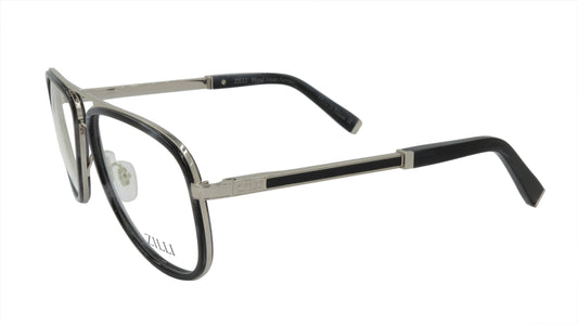 ZILLI Eyeglasses Frame Titanium Acetate Leather France Made ZI 60020 C03