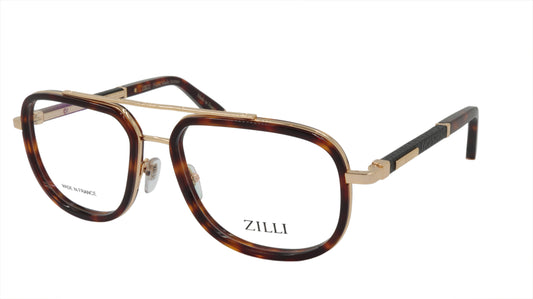 ZILLI Eyeglasses Frame Titanium Acetate Black Gold France Made ZI 60021 C03