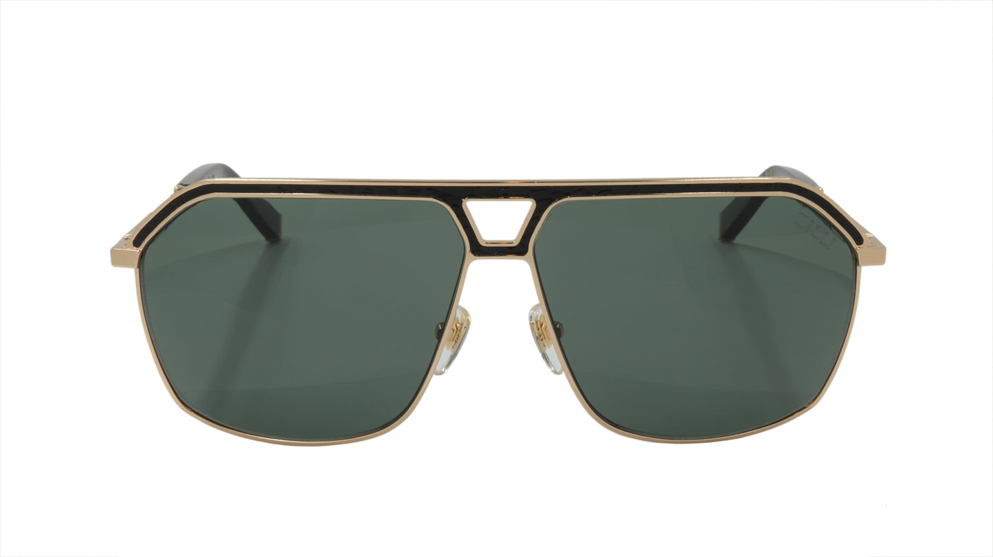 ZILLI Sunglasses Titanium Acetate Leather Polarized France Handmade ZI 65049 C01