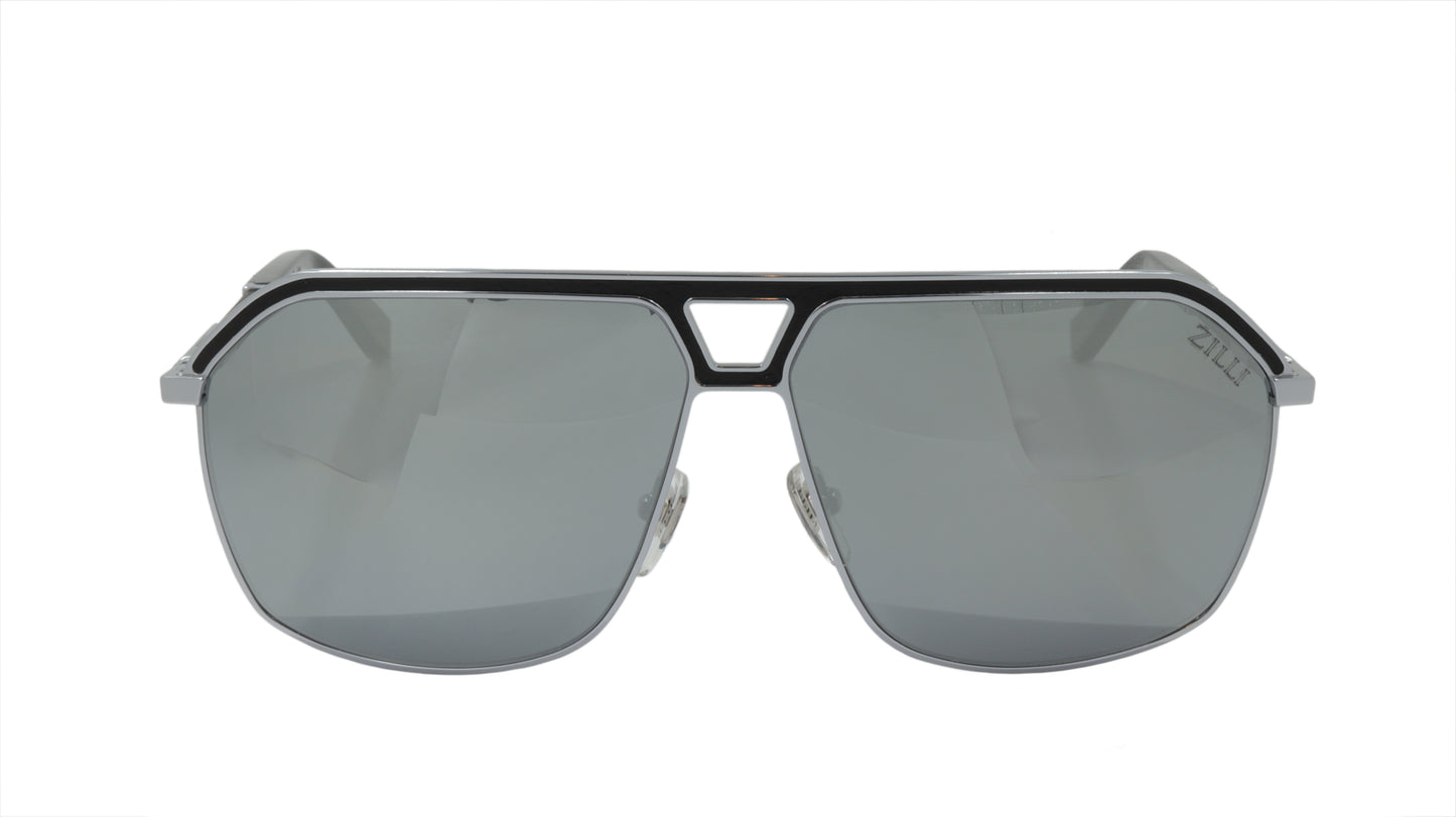 ZILLI Sunglasses Titanium Acetate Leather Polarized France Handmade ZI 65049 C02