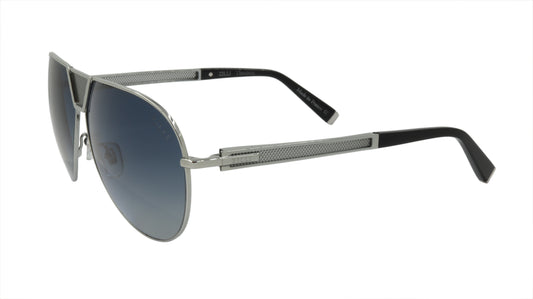 ZILLI Sunglasses Aviator Shaped in Silver and Black Titanium