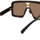 Gucci Sunglasses Oversized Frame in Brown and Gold