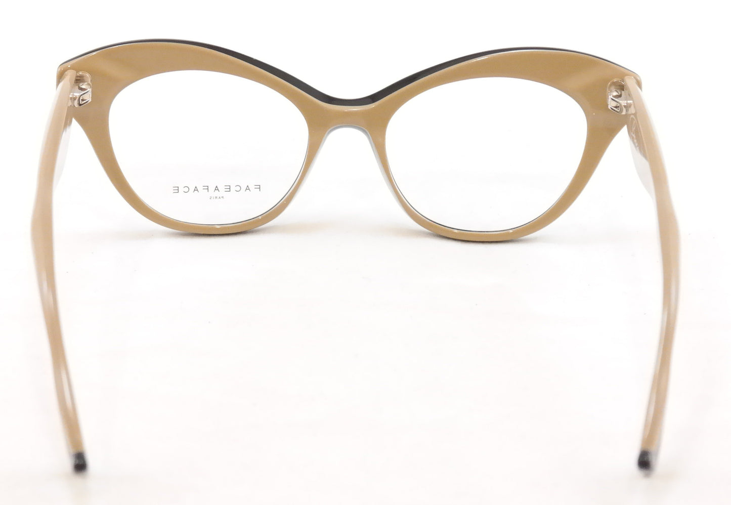 Face A Face Bocca 3 2059 Eyeglasses Black Cream Beige Italy Hand Made - Frame Bay
