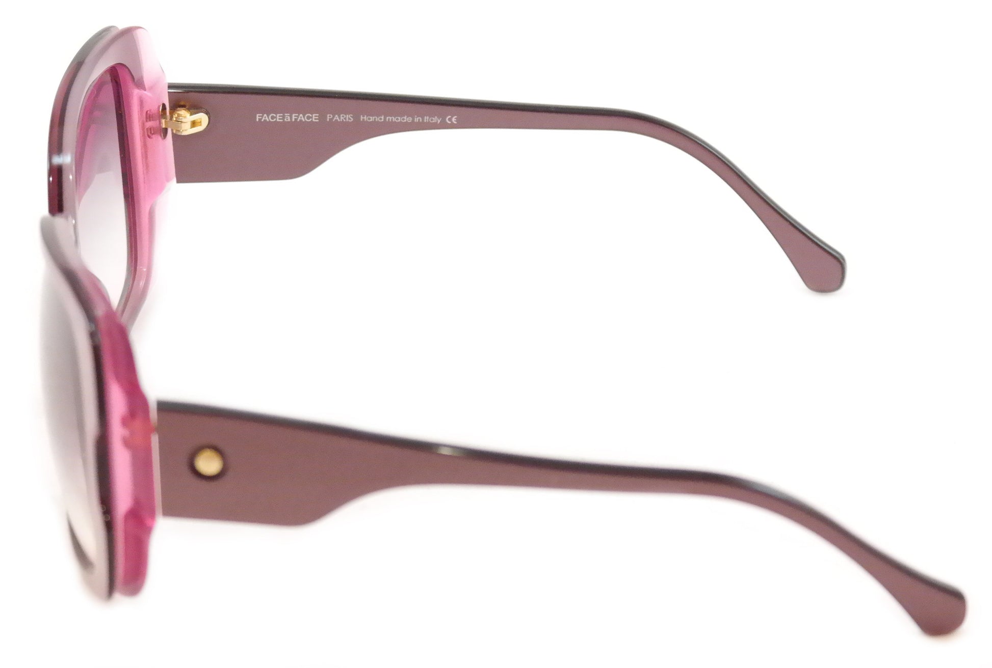 Face A Face Sunglasses Frame Paris Moons 1 474 Violet Plastic Italy Hand Made - Frame Bay