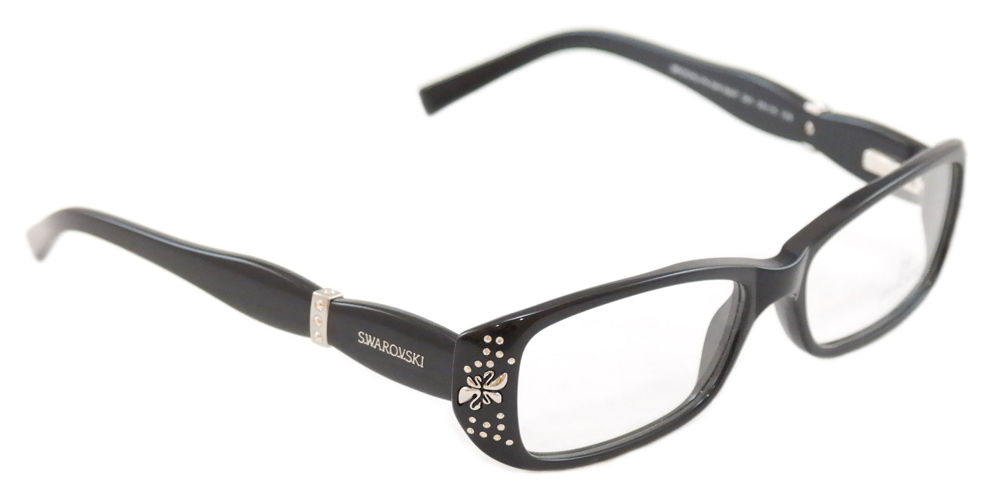 Swarovski Eyeglasses Frame Brooklyn SW5057 Black Plastic Italy Made 53-15-135 - Frame Bay