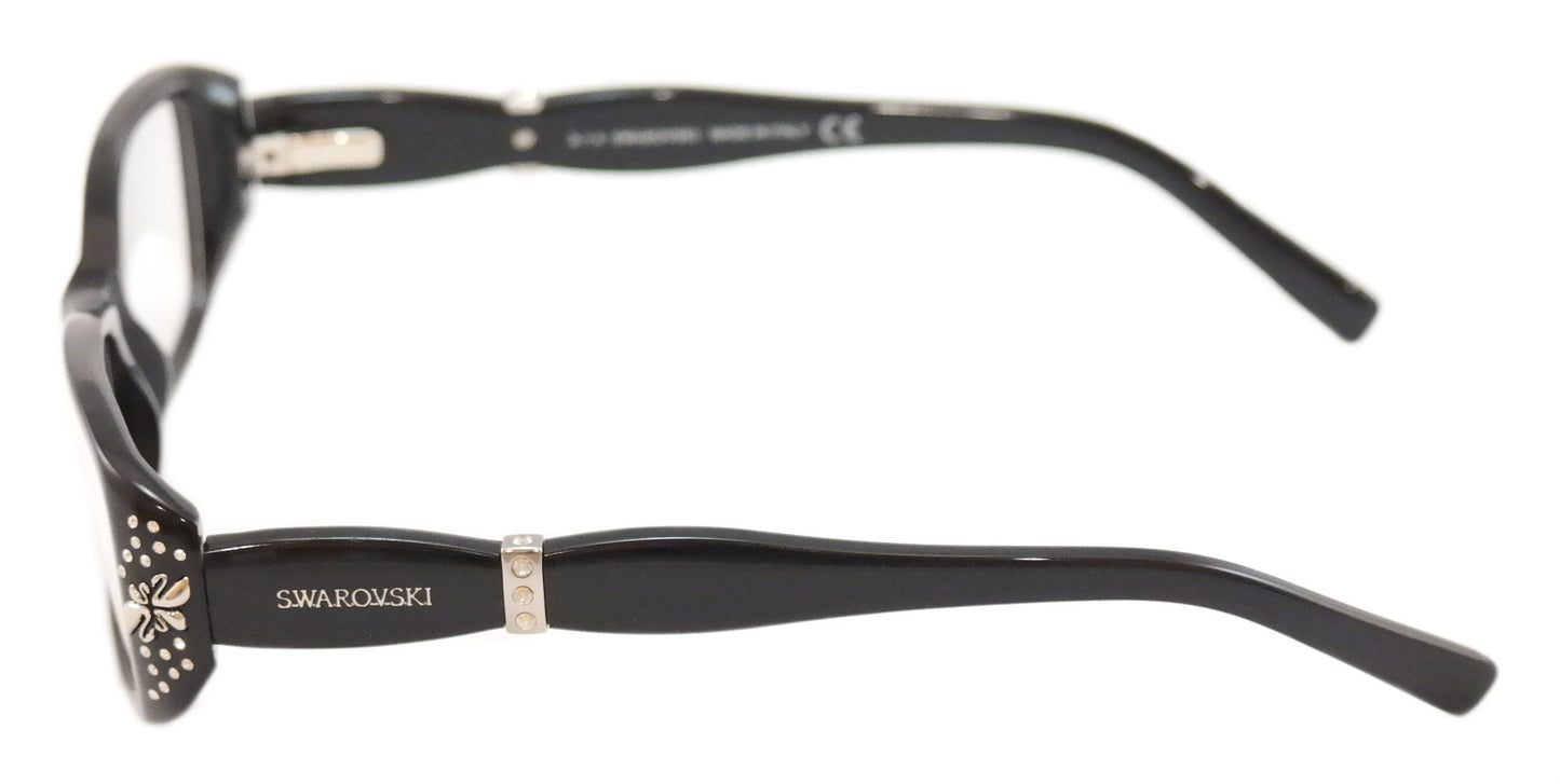 Swarovski Eyeglasses Frame Brooklyn SW5057 Black Plastic Italy Made 53-15-135 - Frame Bay