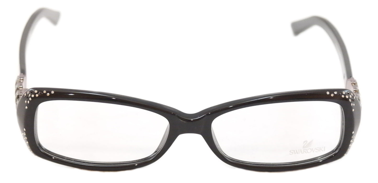 Swarovski Eyeglasses Frame Bourgeois SW5055 Black Plastic Italy Made 54-15-140 - Frame Bay