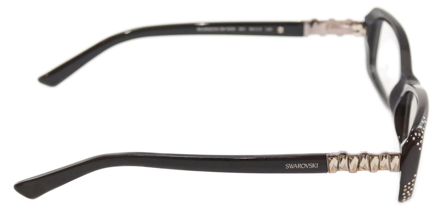 Swarovski Eyeglasses Frame Bourgeois SW5055 Black Plastic Italy Made 54-15-140 - Frame Bay