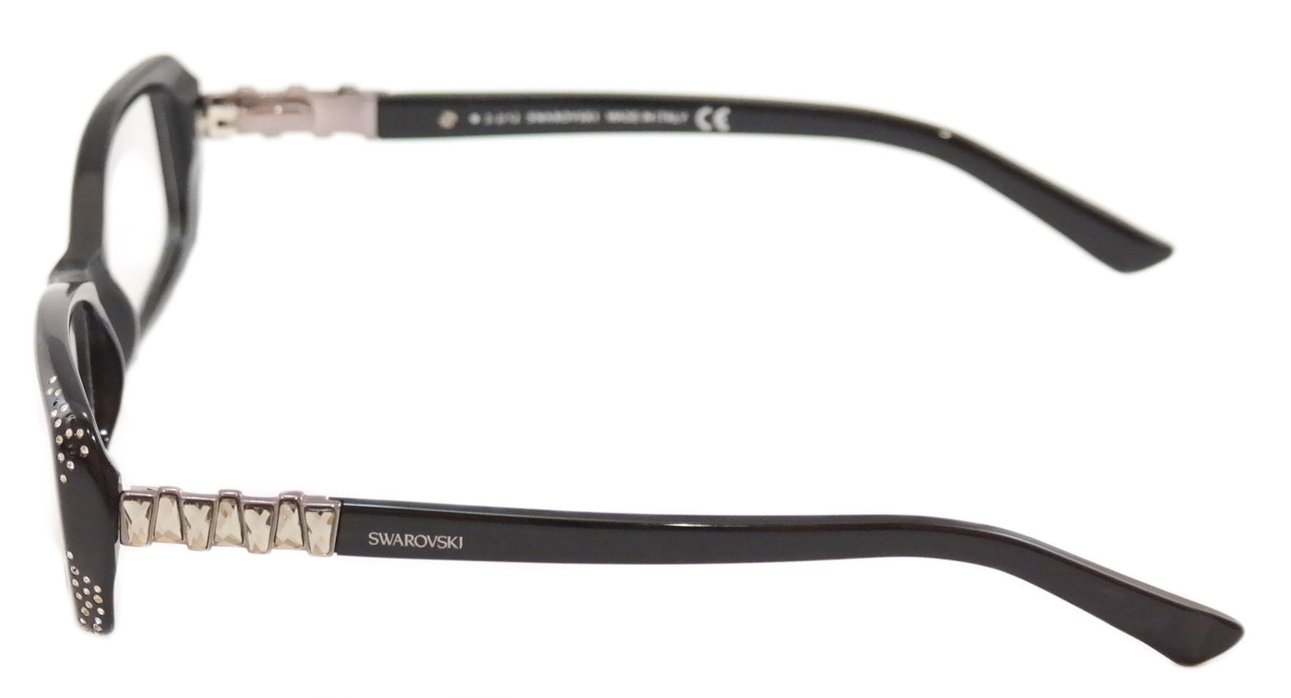 Swarovski Eyeglasses Frame Bourgeois SW5055 Black Plastic Italy Made 54-15-140 - Frame Bay