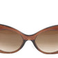 Face A Face Sunglasses Punk Her 4 222 Brown Safari Satin Plastic Italy Hand Made - Frame Bay