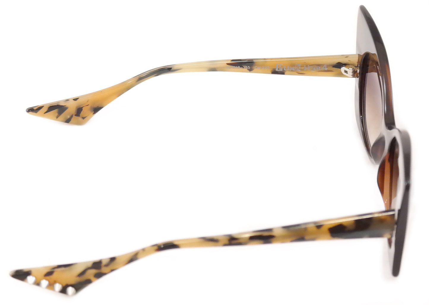 Face A Face Sunglasses Punk Her 4 222 Brown Safari Satin Plastic Italy Hand Made - Frame Bay