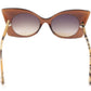 Face A Face Sunglasses Punk Her 4 222 Brown Safari Satin Plastic Italy Hand Made - Frame Bay
