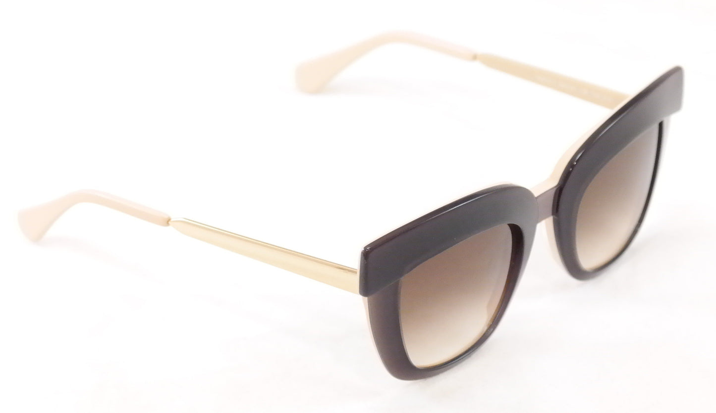 Face A Face Sunglasses Dolce 2 3141 Dark Mauve / Opaque Nude Plastic Metal Italy - Frame Bay
