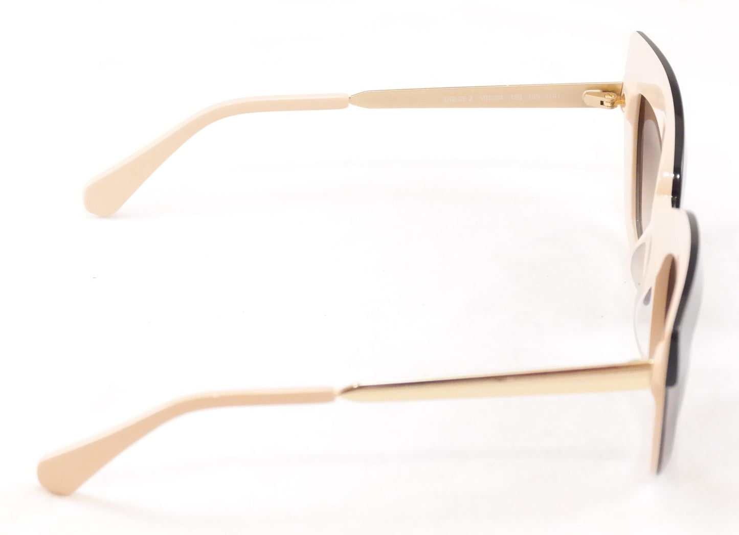 Face A Face Sunglasses Dolce 2 3141 Dark Mauve / Opaque Nude Plastic Metal Italy - Frame Bay