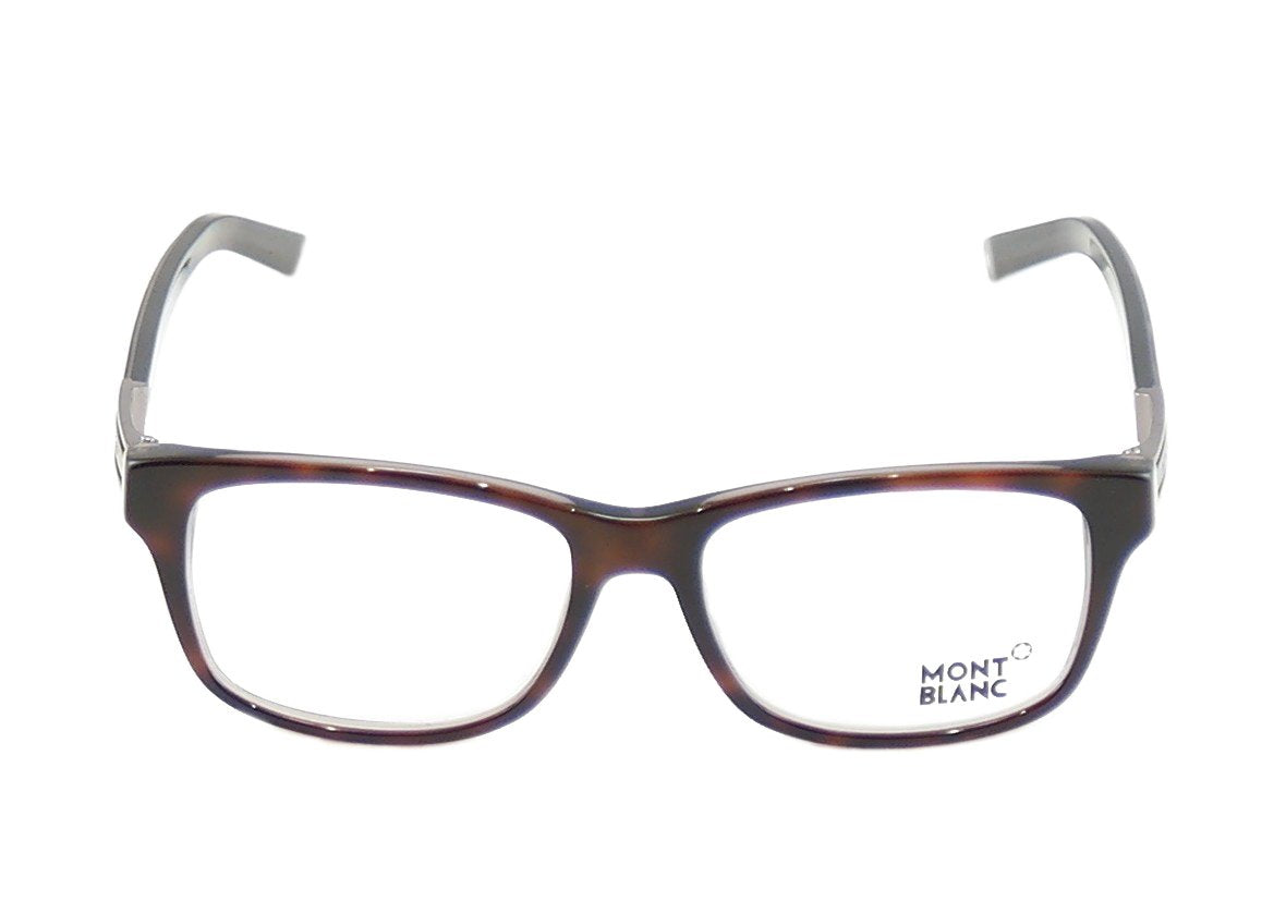 Mont Blanc Eyeglasses Frame MB383 056 Dark Havana Plastic Italy Made 52-16-145 - Frame Bay