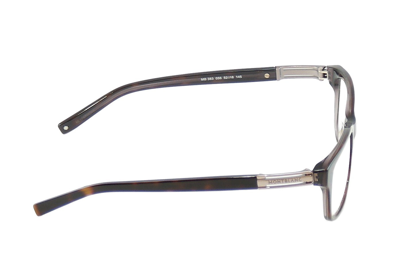 Mont Blanc Eyeglasses Frame MB383 056 Dark Havana Plastic Italy Made 52-16-145 - Frame Bay