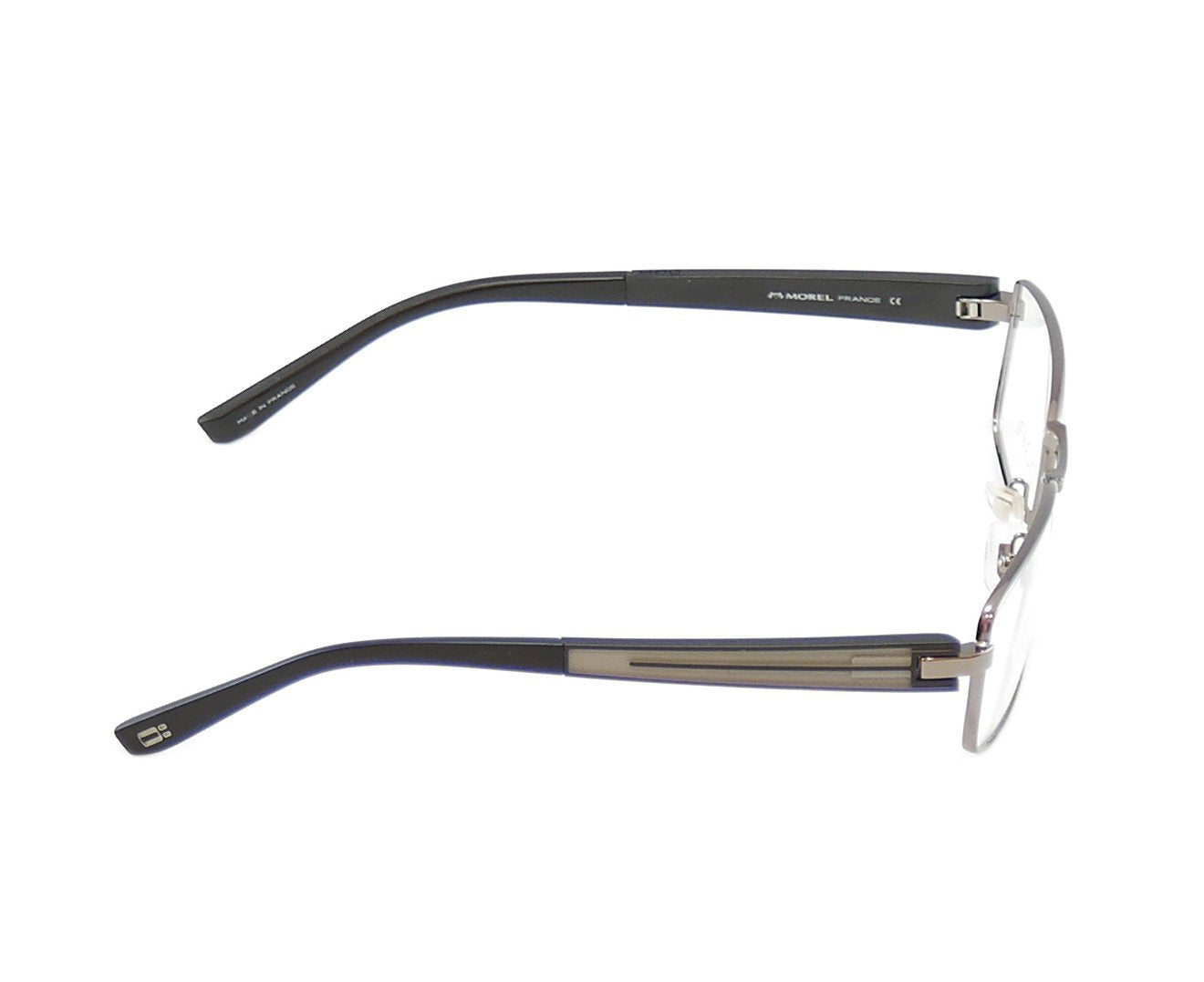 OGA Morel Eyeglasses Frame 74120 GG033 Gunmetal Metal Plastic France 57-17-145 - Frame Bay