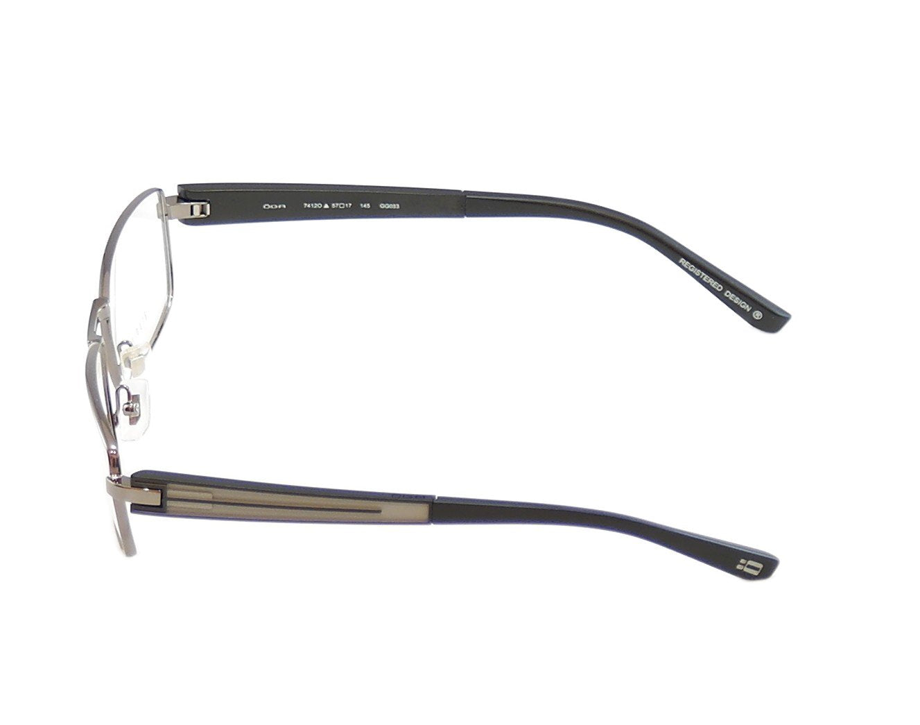 OGA Morel Eyeglasses Frame 74120 GG033 Gunmetal Metal Plastic France 57-17-145 - Frame Bay