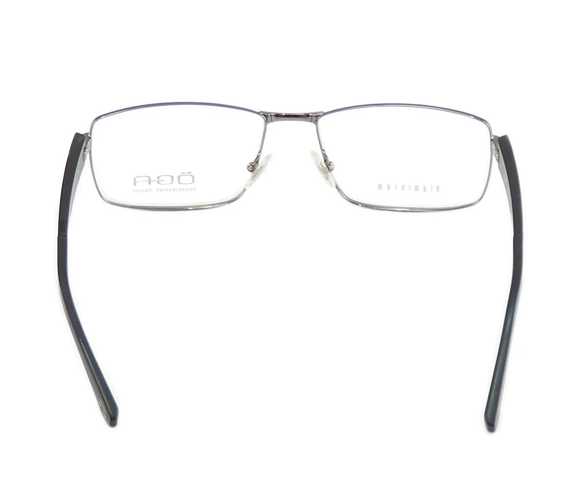 OGA Morel Eyeglasses Frame 74120 GG033 Gunmetal Metal Plastic France 57-17-145 - Frame Bay