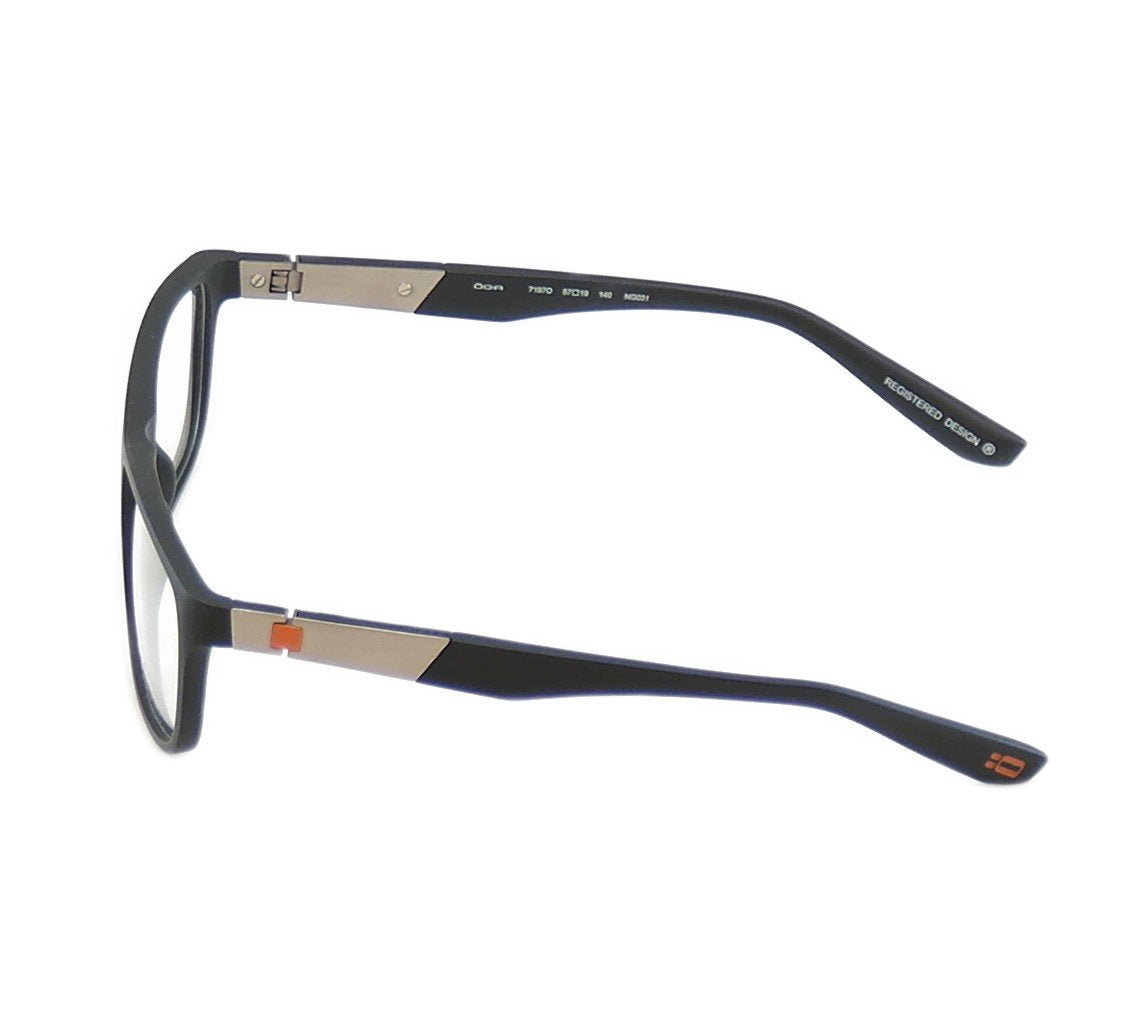 OGA Morel Eyeglasses Frame 71970 NG031 Matte Black Plastic France Made 57-19-140 - Frame Bay