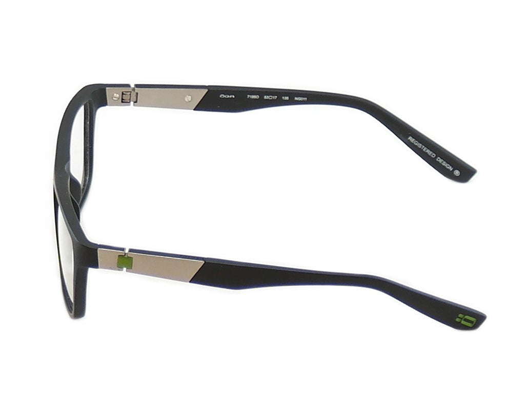 OGA Morel Eyeglasses Frame 71950 NG011 Matte Black Plastic France Made 53-17-135 - Frame Bay