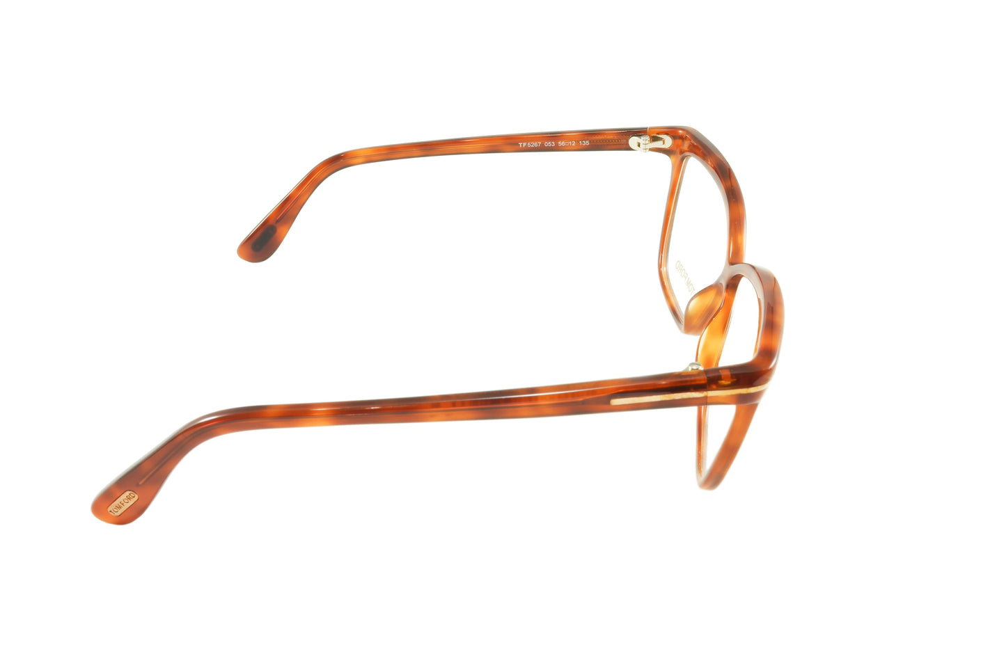 Tom Ford Eyeglasses Frame TF5267 053 Light Havana Brown Italy Made - Frame Bay