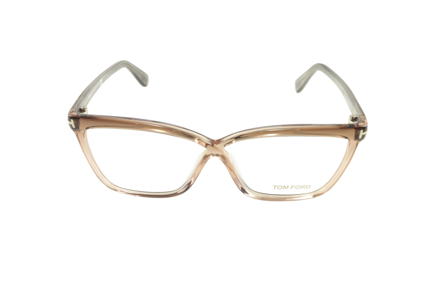 Tom Ford Eyeglasses Frame TF4267 074 Transparent Brown Italy 56-12-135 - Frame Bay