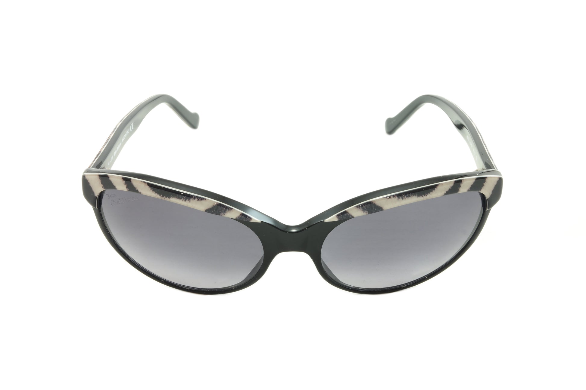 John Galliano New Sunglasses Frame JG07 99B Acetate Black White Italy - Frame Bay
