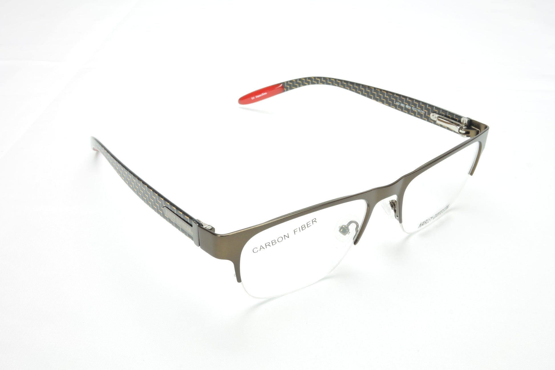 Harley Davidson Eyeglasses Carbon Fiber Brown HD480 BRN 53-18-145 - Frame Bay