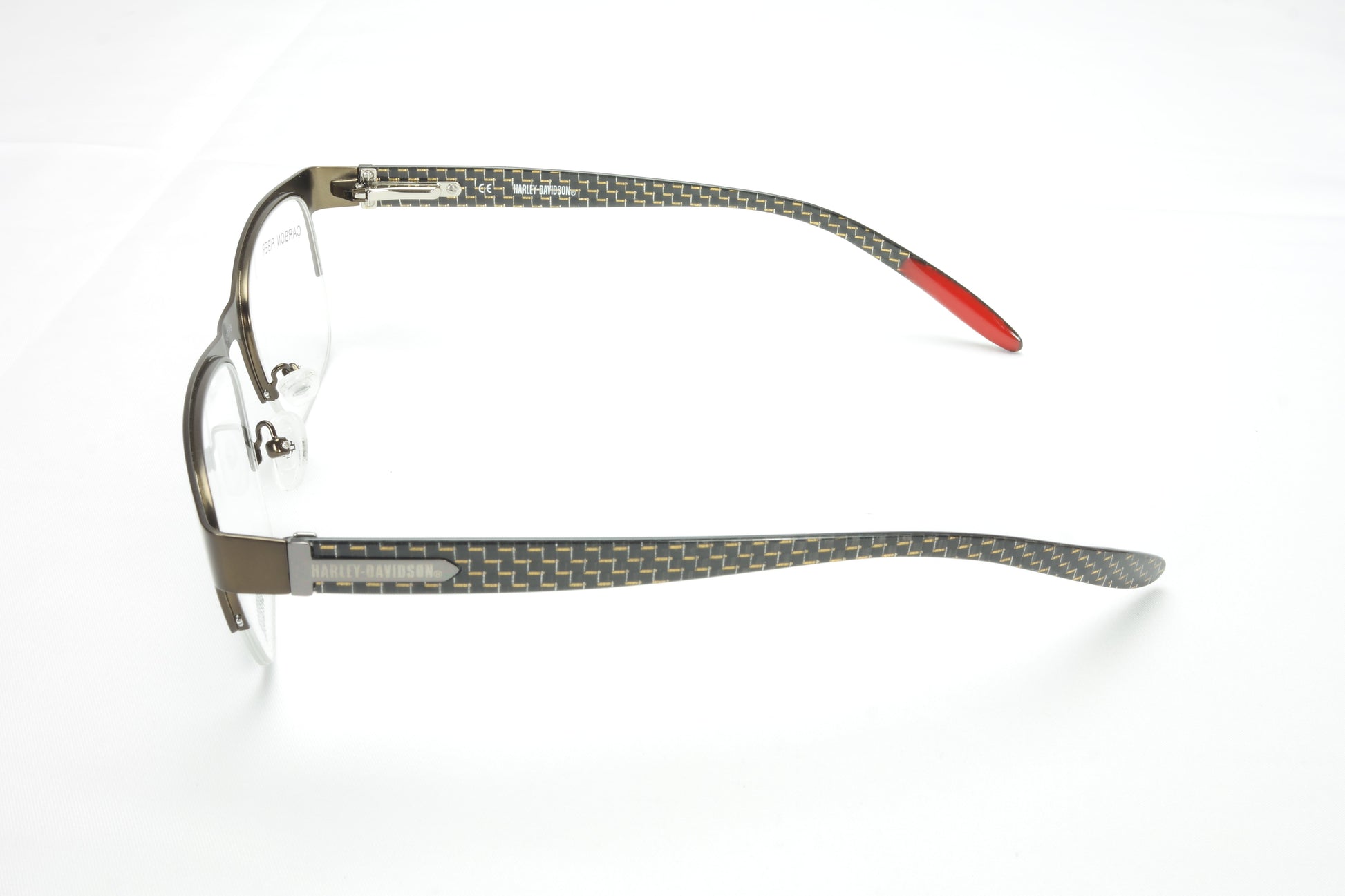Harley Davidson Eyeglasses Carbon Fiber Brown HD480 BRN 53-18-145 - Frame Bay