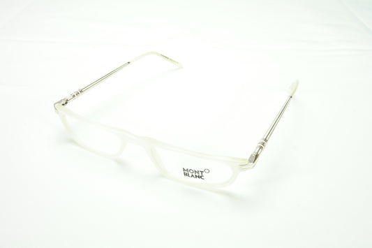 Mont Blanc Eyeglasses Frame MB254 021 Pearl White Plastic Italy 50-19-140, 21 - Frame Bay