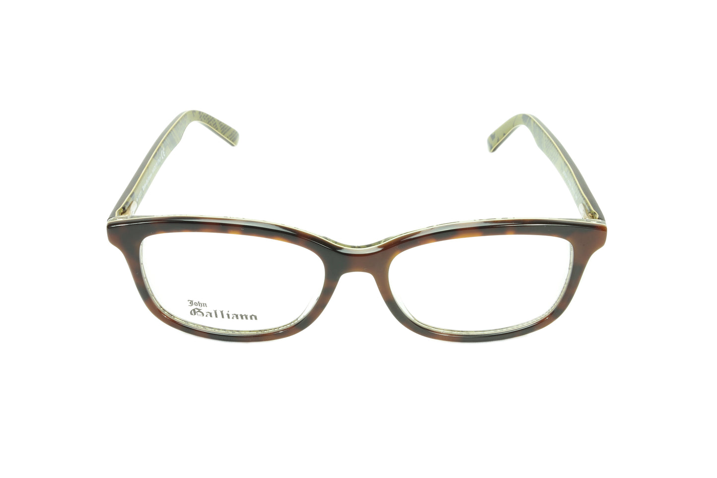 John Galliano Eyeglasses Frame JG5011 056 Havana Brown Over Green News - Frame Bay