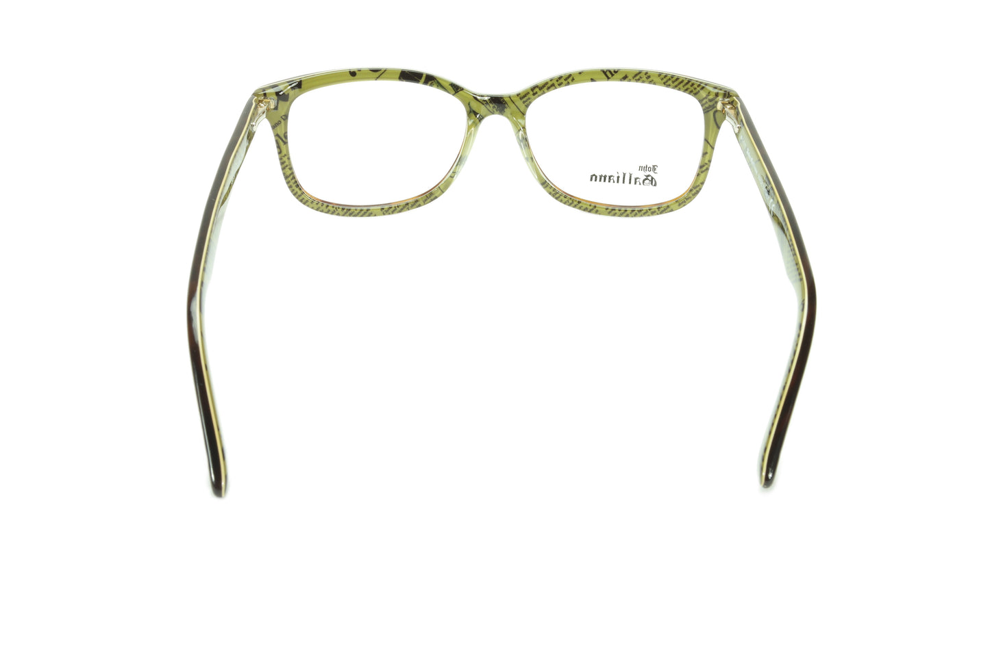 John Galliano Eyeglasses Frame JG5011 056 Havana Brown Over Green News - Frame Bay
