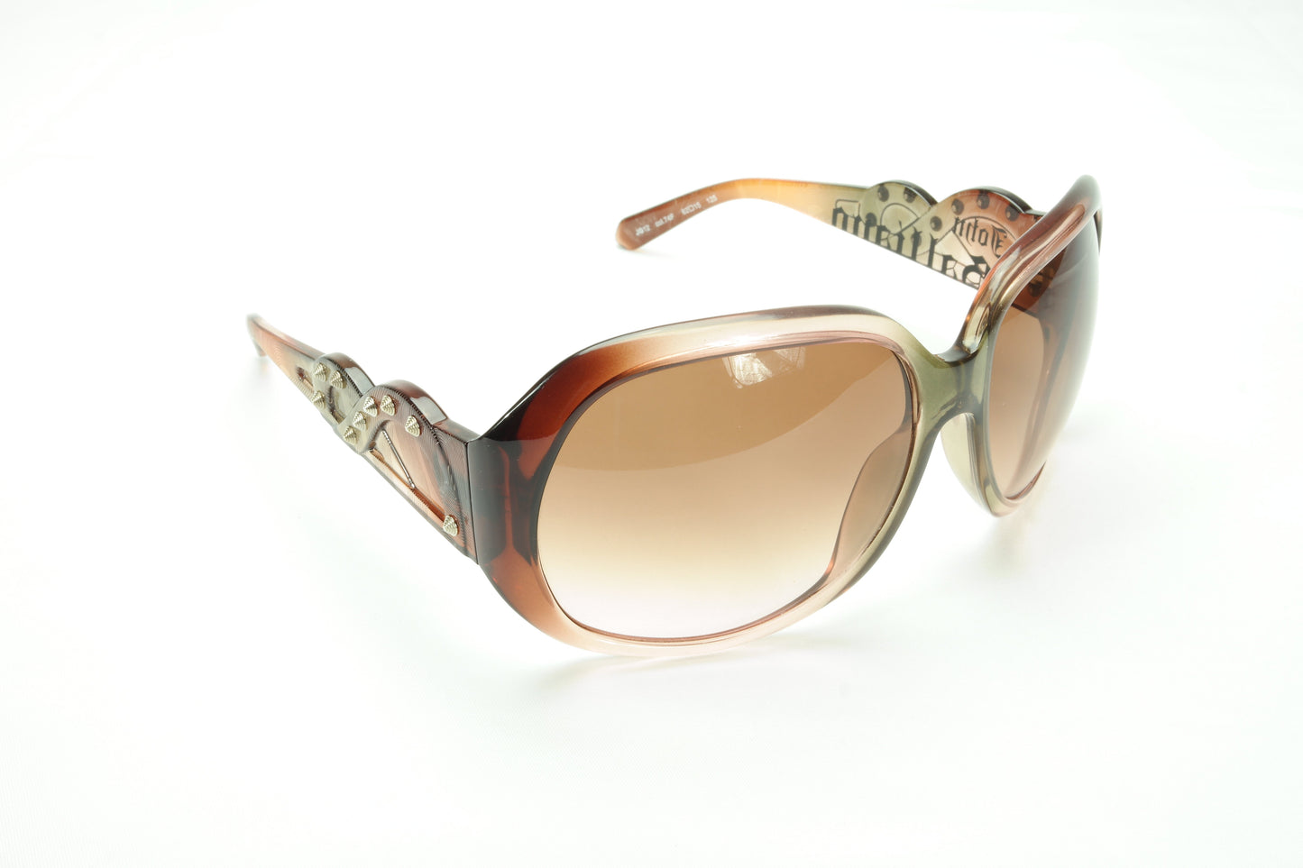 John Galliano Sunglasses Frame JG12 74F Brown Acetate Italy Made - Frame Bay