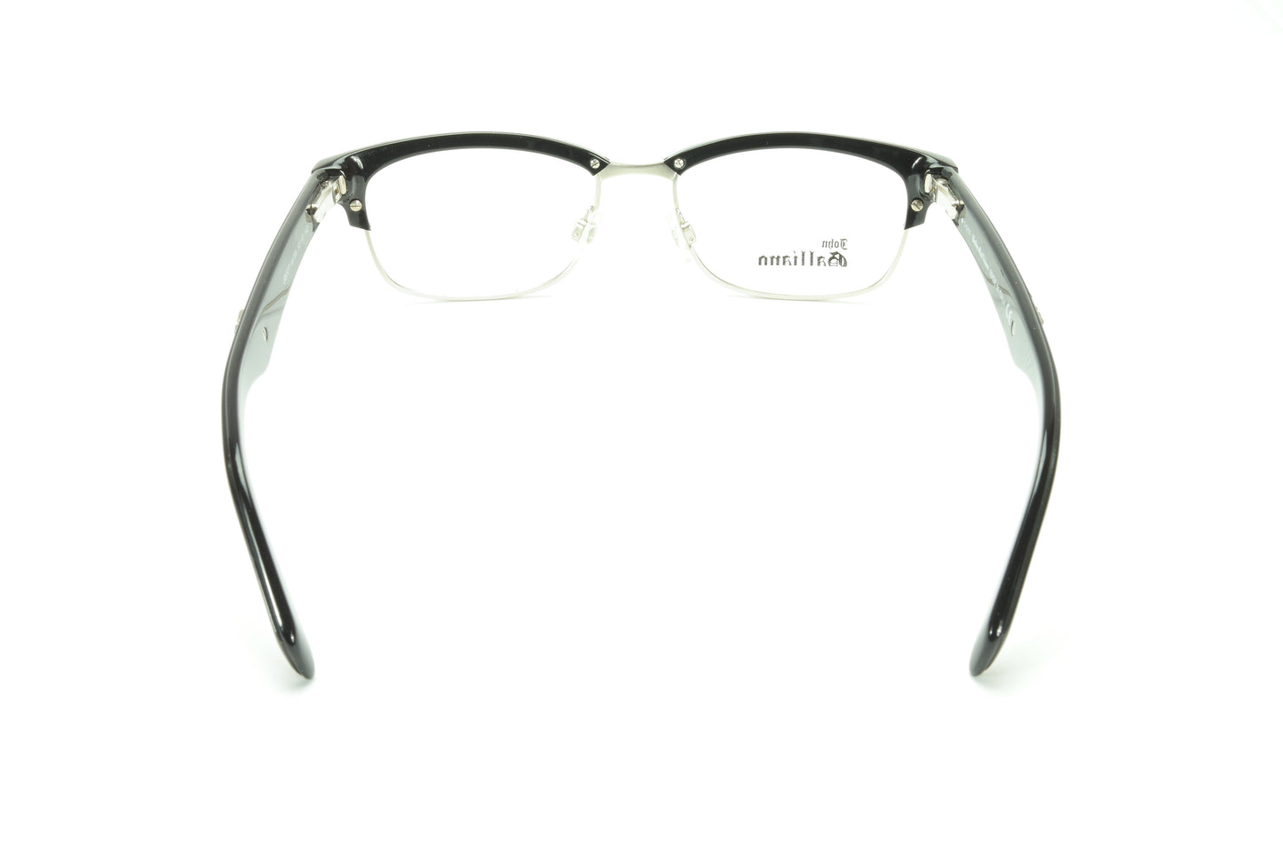 John Galliano Eyeglasses Frame JG5017 005 Black Acetate Metal Italy - Frame Bay