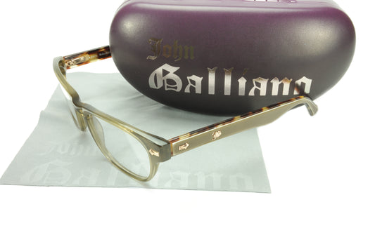 John Galliano Eyeglasses Frame JG5015 093 Acetate Grey Brown - Frame Bay