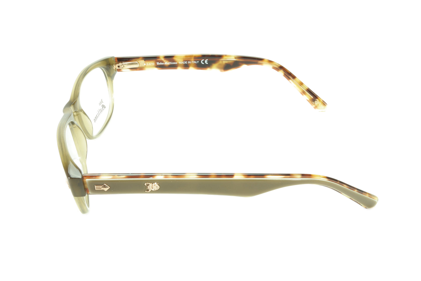 John Galliano Eyeglasses Frame JG5015 093 Acetate Grey Brown - Frame Bay