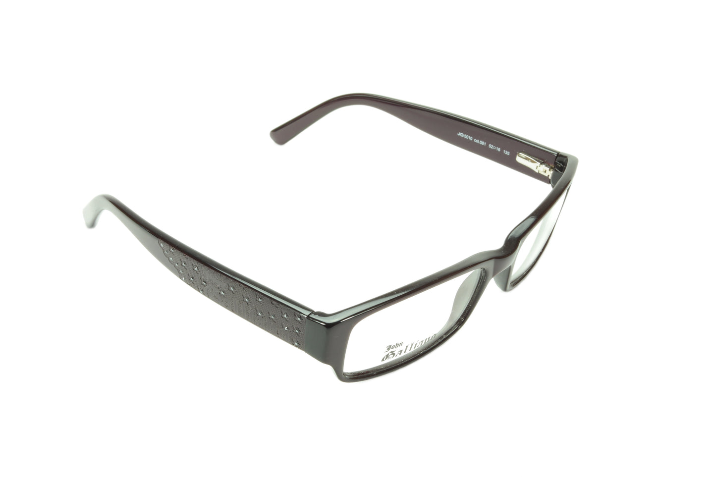 John Galliano Eyeglasses Frame JG5010 081 Acetate Dark Violet Italy - Frame Bay