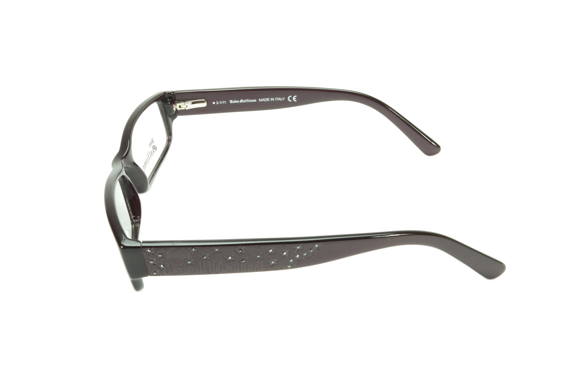 John Galliano Eyeglasses Frame JG5010 081 Acetate Dark Violet Italy - Frame Bay