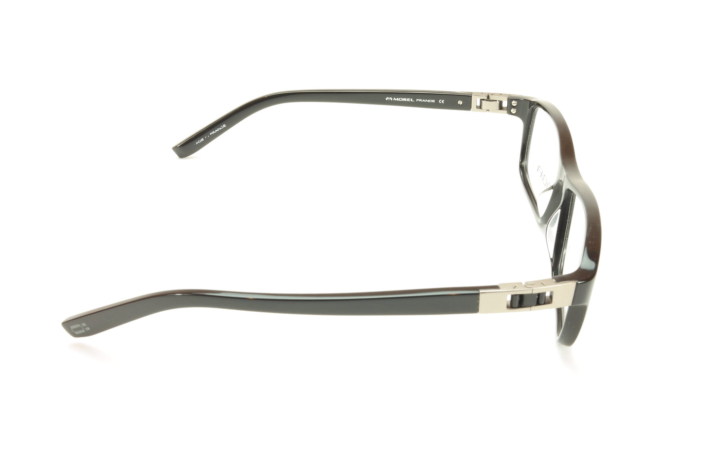 OGA Morel Eyeglasses Frame 73420 NG010 Black Acetate France Made - Frame Bay