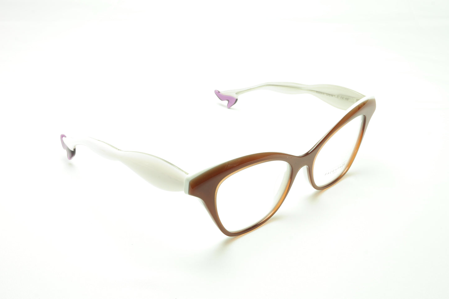 Face A Face Bocca 4 208 Eyeglasses Frame Praline White Italy Hand Made - Frame Bay