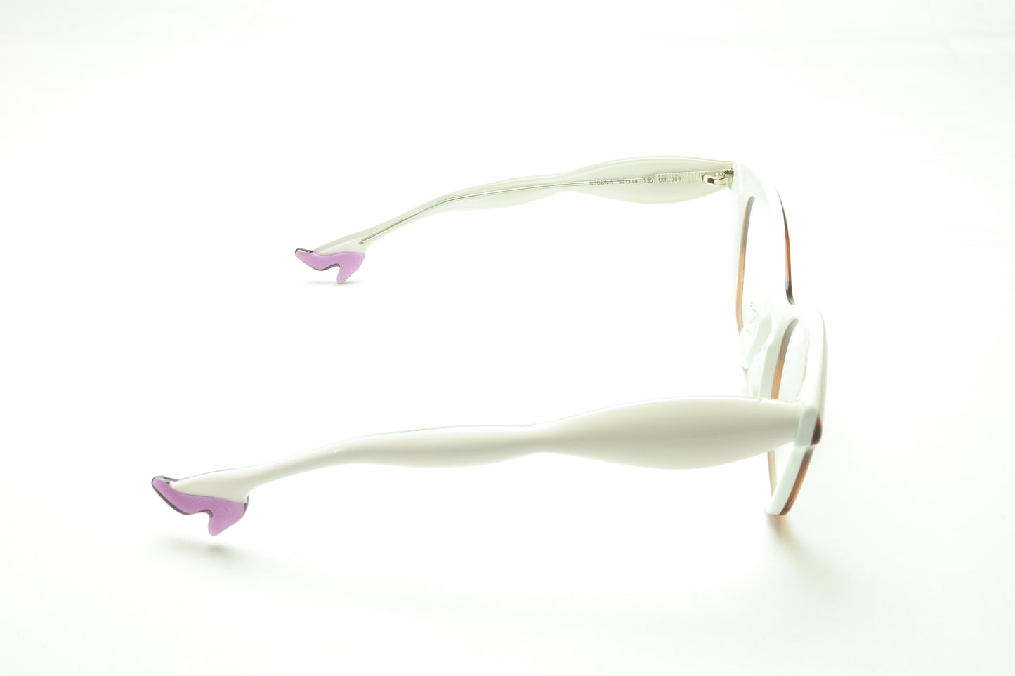 Face A Face Bocca 4 208 Eyeglasses Frame Praline White Italy Hand Made - Frame Bay